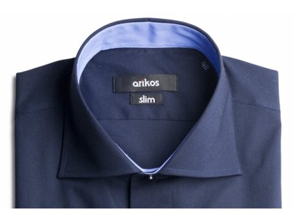 Tmavě modrá pánská košile s modrým doplňkem Velikost velikost 41