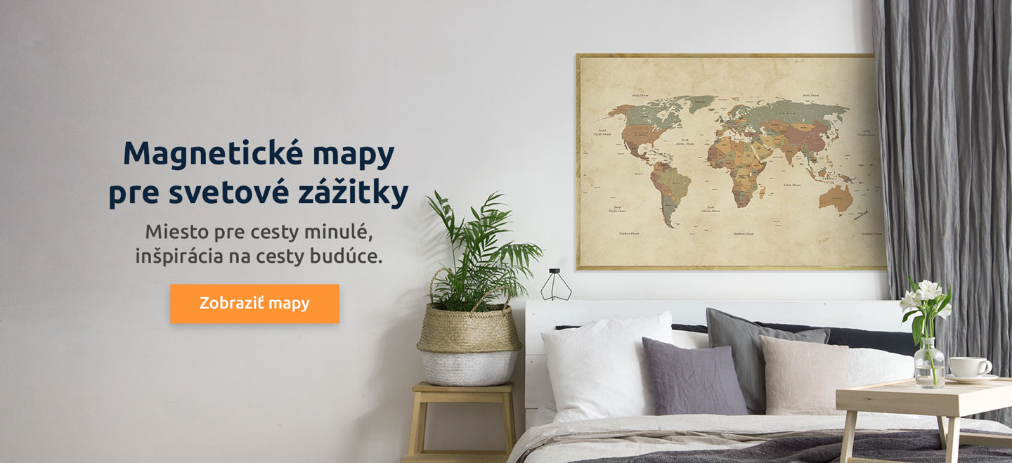 Nástenné mapy plné svetových zážitlkov
