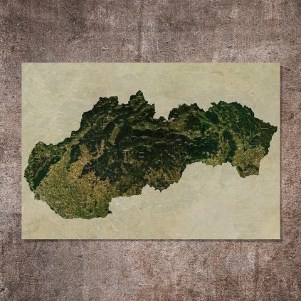vintage mapa slovenska na stenu bezramova magneticka 01