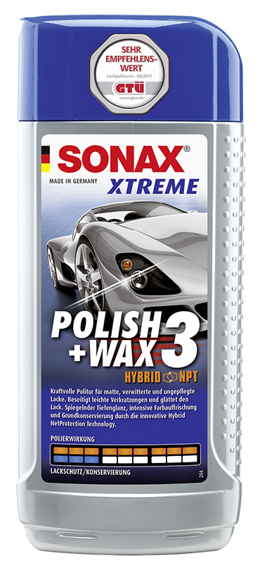 SONAX XTR Leštěnka s voskem WAX 3 3x250 ml