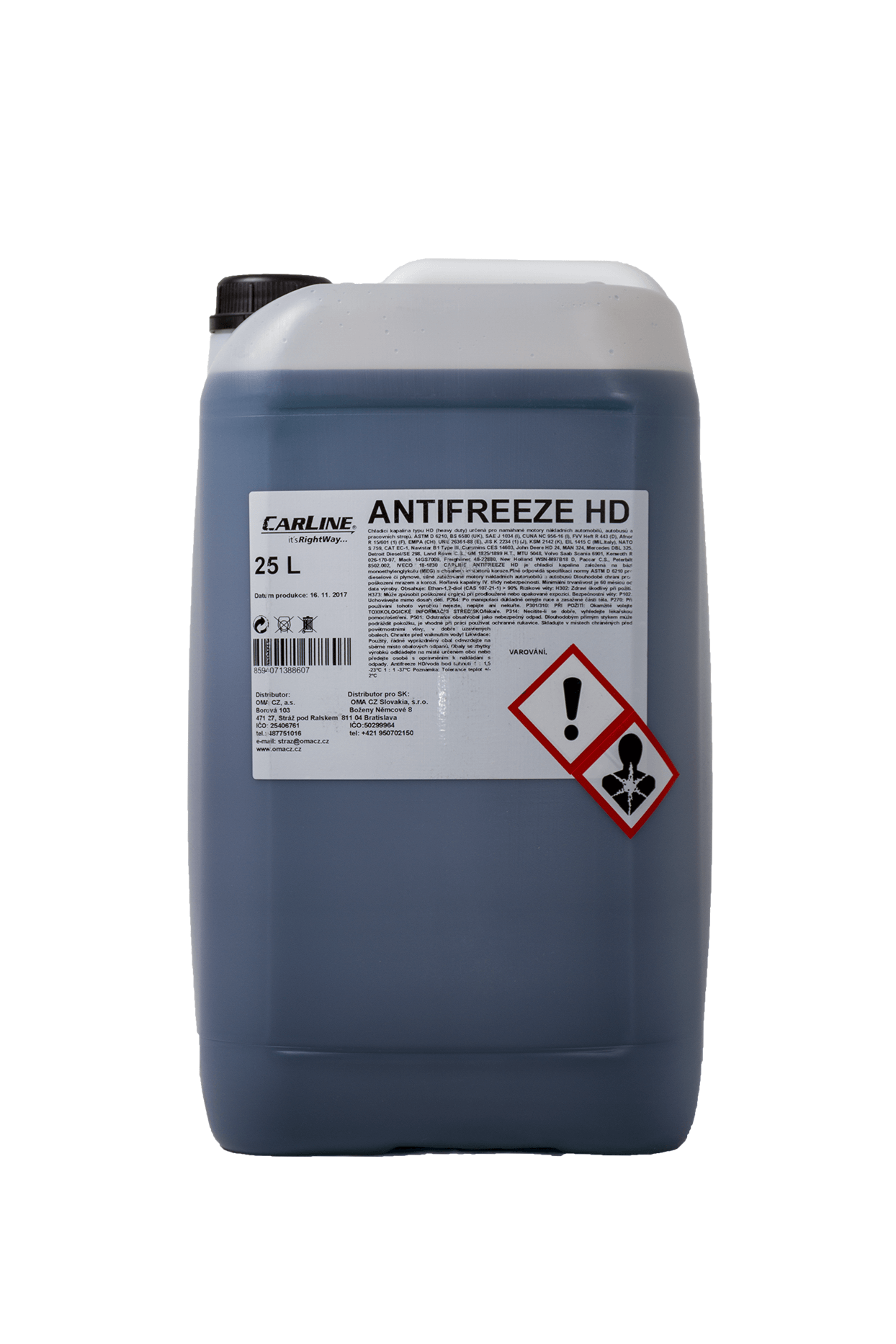 CARLINE® Antifreeze HD (heavy duty) Objem: 25 l