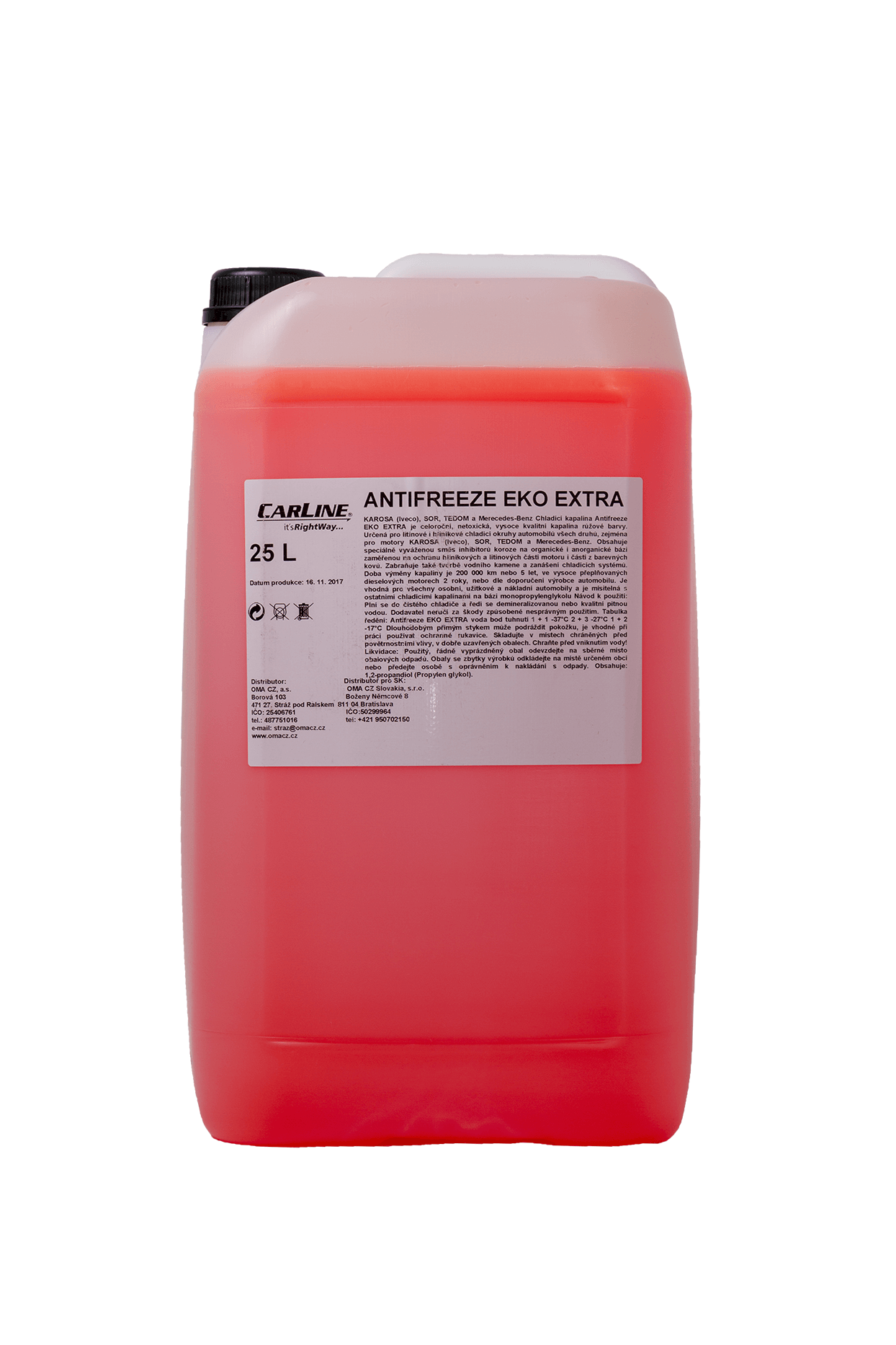 Fotografie CARLINE® Antifreeze EKO EXTRA Objem: 25 l