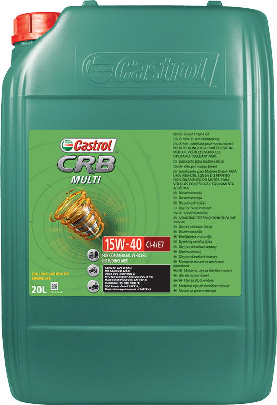 CASTROL CRB Multi 15W-40 Cl-4/E7 Objem: 208 l