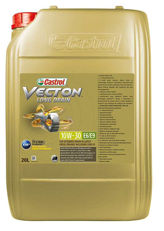 CASTROL Vecton Long Drain 10W-30 E6/E9 Objem: 208 l