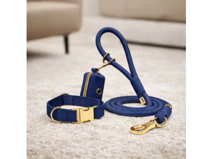 Obojek s vodítkem 3v1 a jménem, set