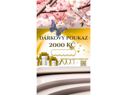 Dárkový poukaz 2000 Kč