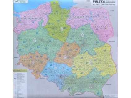 POLSKO NÁST. MAPA PSČ (STIEFEL)