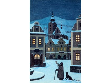 JOSEF LADA-PONOCNÝ /REPRINT 100X70CM