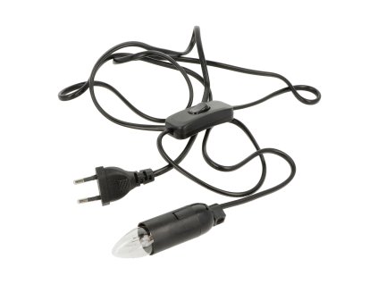 Lampa velká černá s vypínačem