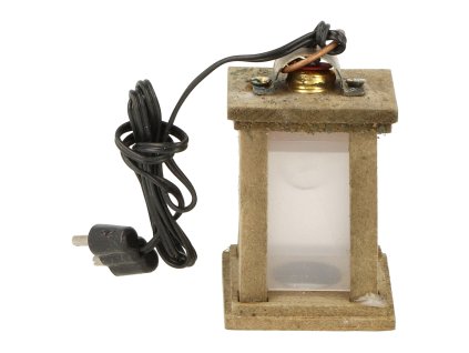 LUCERNA DŘEVĚNÁ BÍLÁ 3,5 V, LED