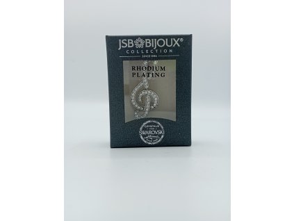 Šperky houslový klíč brož