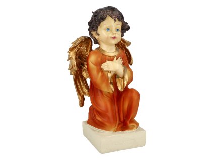 Anděl v kleku ruce na hrudi 23cm