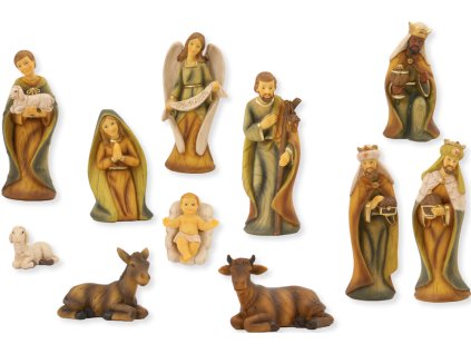 Tři králové, svatá rodina, dřevěný vzhled