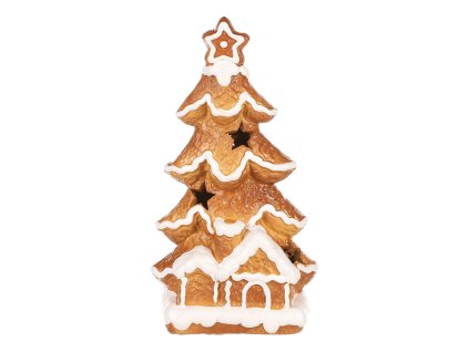 Svíčka LED perníkový strom, 17cm