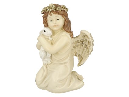 Anděl s králíkem LED lampa