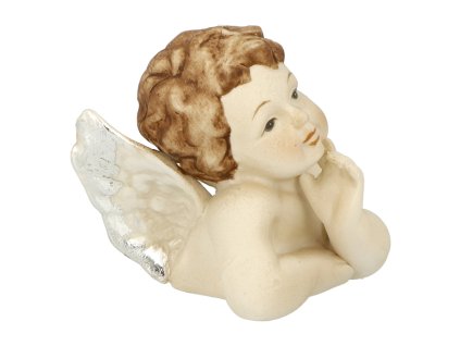 Andílek busta s podepřenou hlavou 3cm