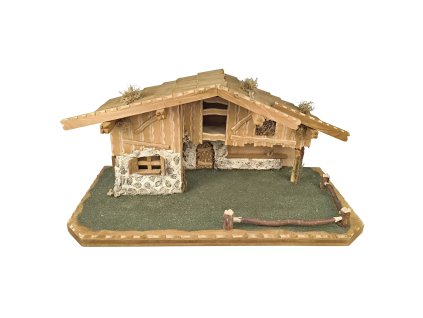 BETLÉM DŮM 09 ZEL. PODSTAVA, ZED BÍLÁ KAMENNA, PLOT