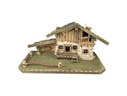 Betlém dům, zelená podstava, přístavba vlevo, terasa