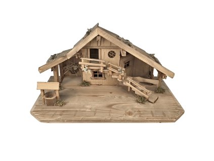 Betlém dům, se studnou, mech, schody, přístavby