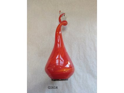 Skleněná baňka spirála nahoře