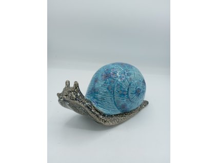 velký šnek 30cm modrý