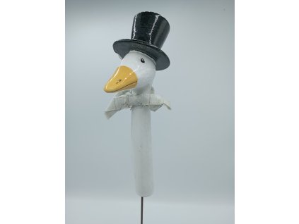 Husí krk na tyči cylindr mašle, mrazuvzdorný, 22cm