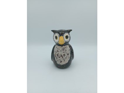 malá tlustá sova na tyči  13cm