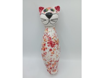 Kočka na tyči, černá, 30cm, mrazuvzdorná