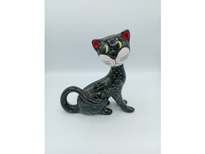 kočičí hlava na stranu šedo-černá 25cm