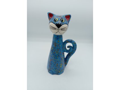 KOČKA NA TYČ,25CM,MIX BAREV MIX FLEKY-KROPENATÉ-SADA