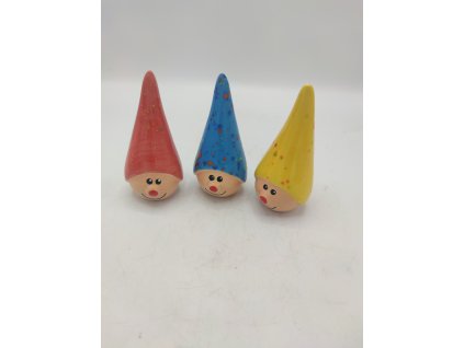 Trpaslík zápich, 11cm, MIX barev, fleky sada