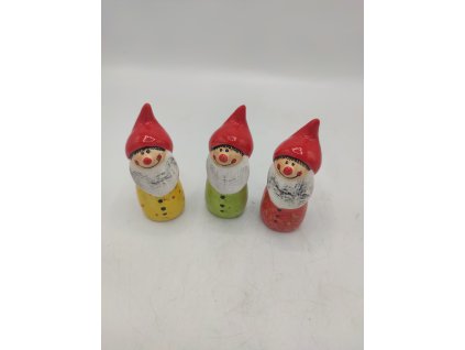 Trpaslík plnovous, 10cm, MIX barev, s fleky světlé