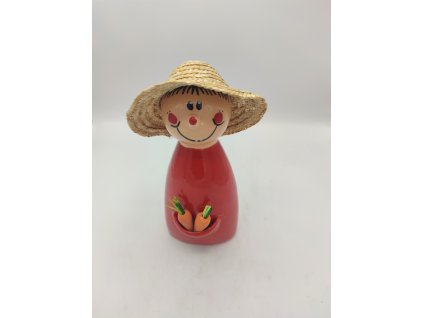 Zahradník na plot, 28cm, červený