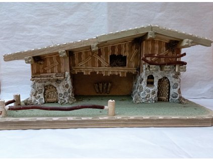 Betlém dům, se seníkem, velký 70cm