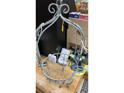 Závěsný košík kovový malý