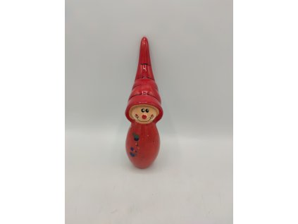 Trpaslík na tyči, 21cm, červený