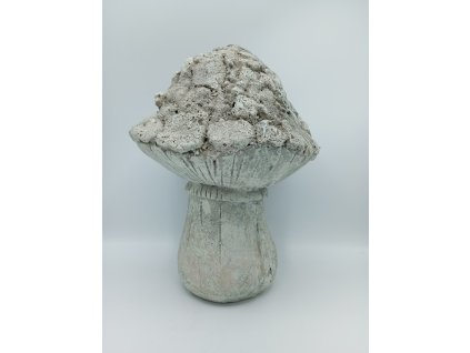 Houba plast šedá, 35cm