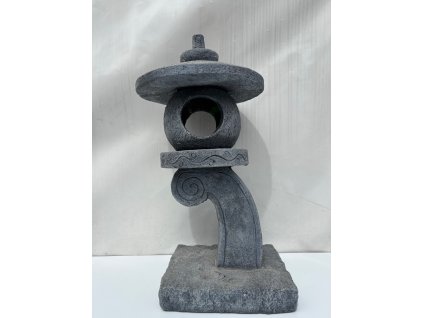 Lampa zahradní šedá koule 58cm