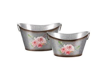 Vanička plech růže větší