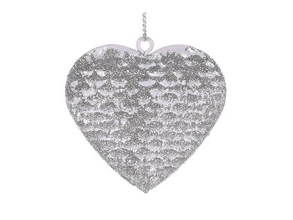 Závěsné srdce stříbrné