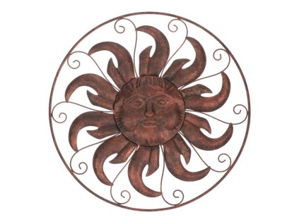 Slunce kovové, nástěnná dekorace