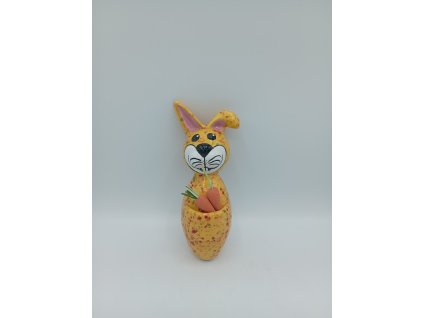 králík malý 1.250°c  20cm žlutý fleky červen,  s kapsou