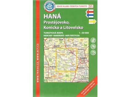 KCT 51   HANÁ, PROSTĚJOVSKO, KONICKO