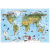 Ilustrovaná mapa světa s lištami