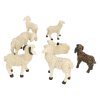 Venkovské ovce s beranem a jehňátkem 7ks