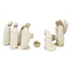 Figurky svaté rodiny, tří králů a zířat - bílé, jiná verze