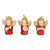 Figurka 3 andílci, červený, sada cena za ks