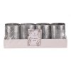 SVÍČKA SADA 4X VÁLEC 45 X 70 SILVER