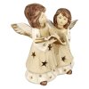 Figurka 2 andílci LED svíčka 16cm
