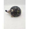 ježek střední 15cm šedý-černý